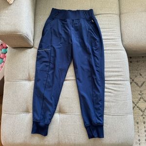 Cherokee Infinity Navy Blue Jogger Scrub Pants - S Petite